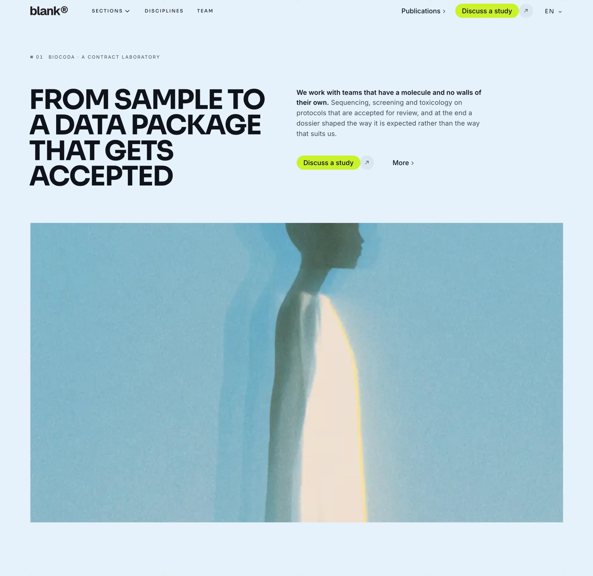 Biocoda: a site for a contract laboratory