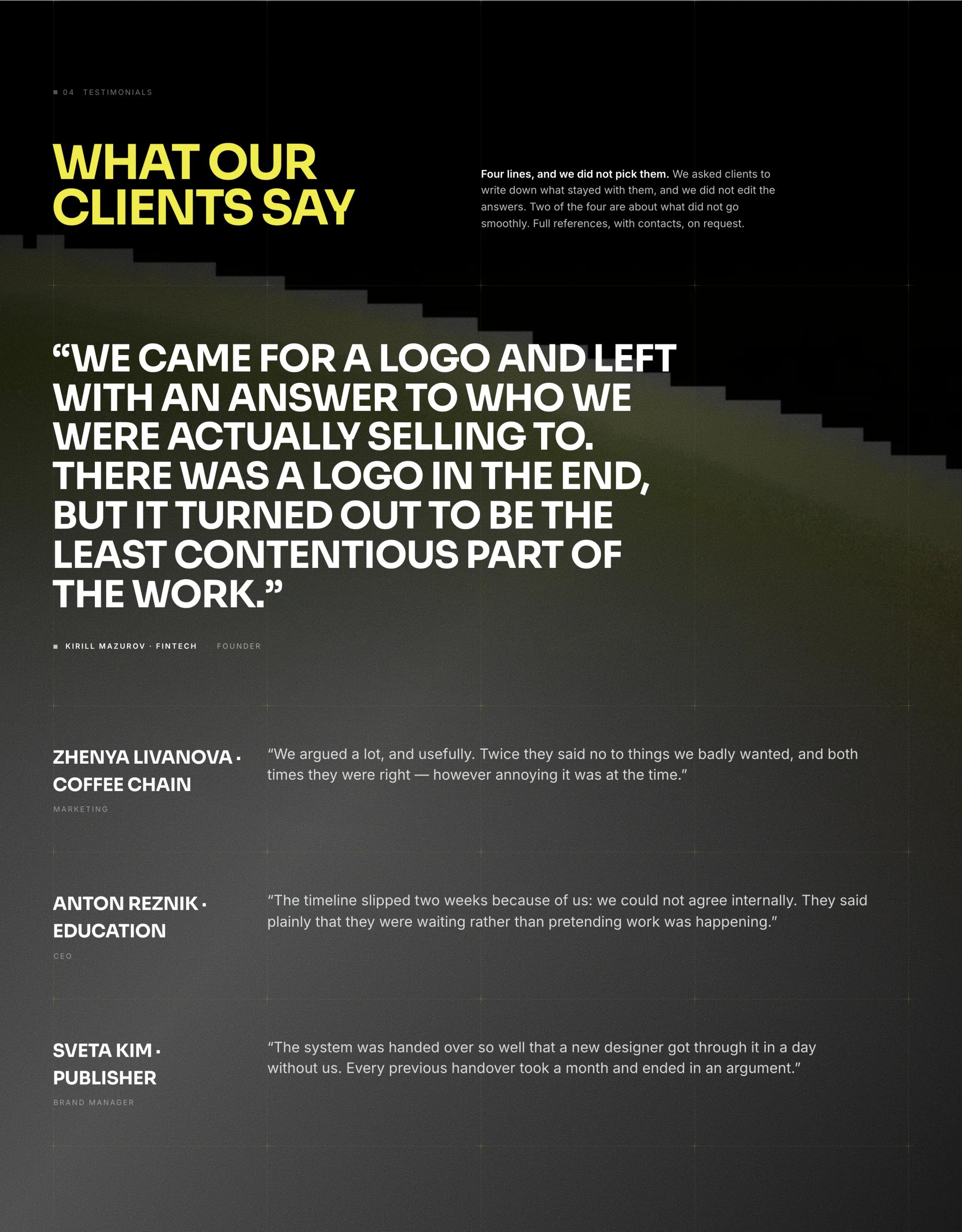 What our clients say